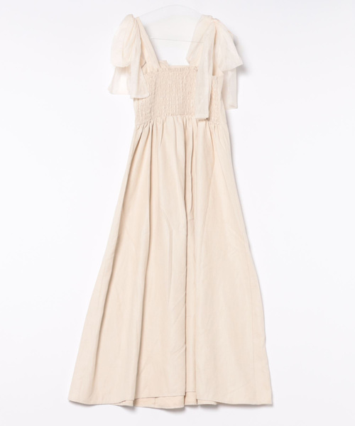 【alumu】2way ショルダーチュールリボンワンピース tocco closet（トッコ クローゼット）の「2WAYショルダー