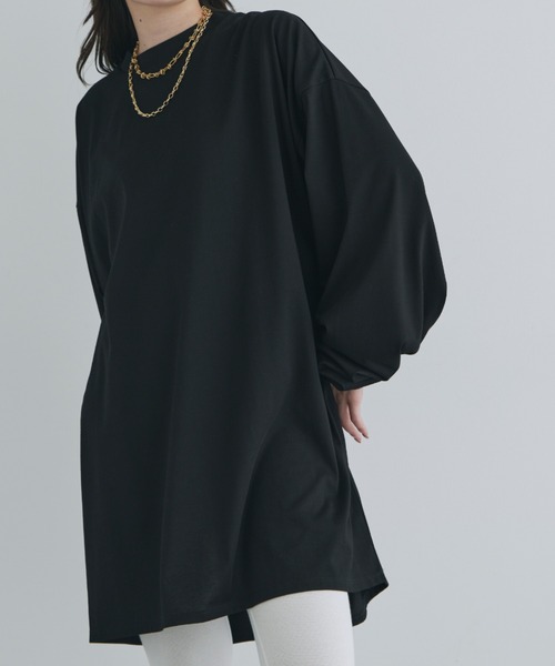 kiehtova（キエトヴァ）の「【kiehtova】BIG LONG TEE/ビッグ ロング ティー（Tシャツ/カットソー・レディース・ブラック/グレー/ホワイト/グリーン・FREE）」の3枚目の写真