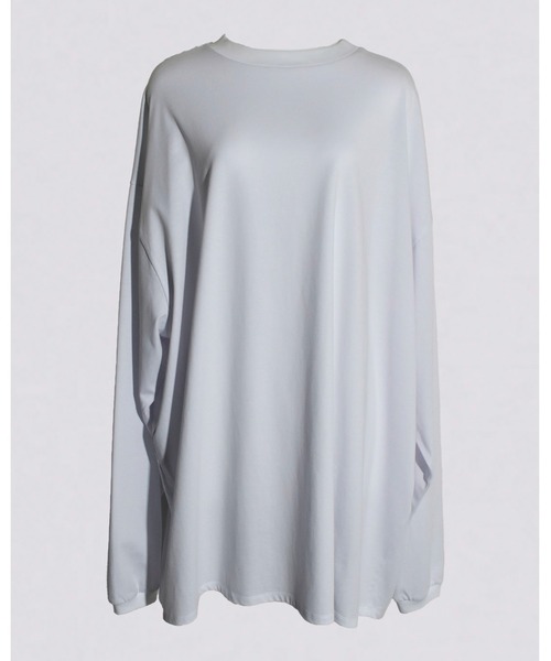 kiehtova（キエトヴァ）の「【kiehtova】BIG LONG TEE/ビッグ ロング ティー（Tシャツ/カットソー・レディース・ブラック/グレー/ホワイト/グリーン・FREE）」の6枚目の写真