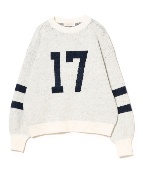 B:MING by BEAMS（ビーミングバイビームス）の「ナンバー ニット（ニット/セーター・レディース・ホワイト系その他5/グレー/ネイビー・ONE SIZE）」の14枚目の写真