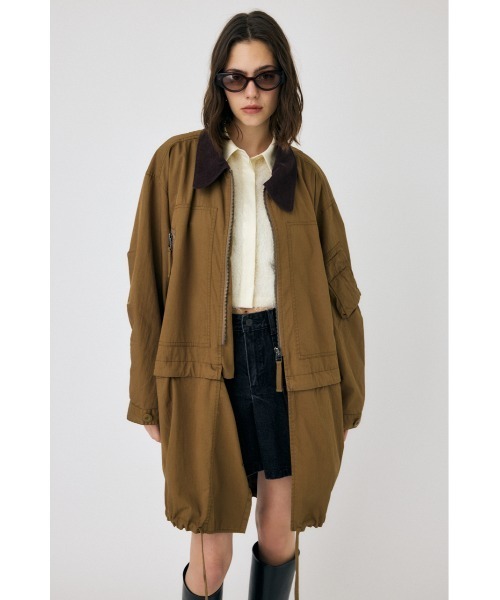 MOUSSY（マウジー）の「REVERSIBLE ジャケット（その他アウター・レディース・ライトブラック/ブラウン/ライトベージュ・1/2）」の4枚目の写真