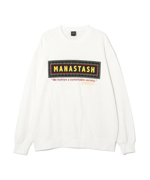 MANASTASH（マナスタッシュ）の「MANASTASH  CiTee SWEAT FRAME LOGO/シティスウェット フレームロゴ（スウェット・メンズ・ブラック/その他17/ホワイト・L/M/S/XL）」の6枚目の写真