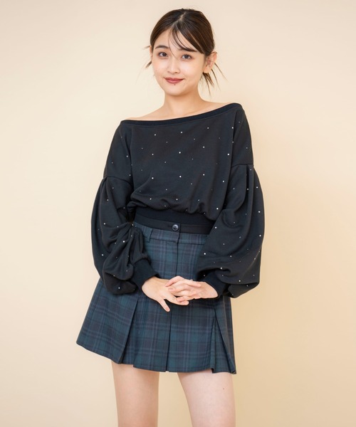 REDYAZEL(レディアゼル)の「ボックスタックチェックスカート(スカート・レディース・ブラウン/ネイビー/ベージュ・SMALL/MEDIUM)」の17枚目の写真