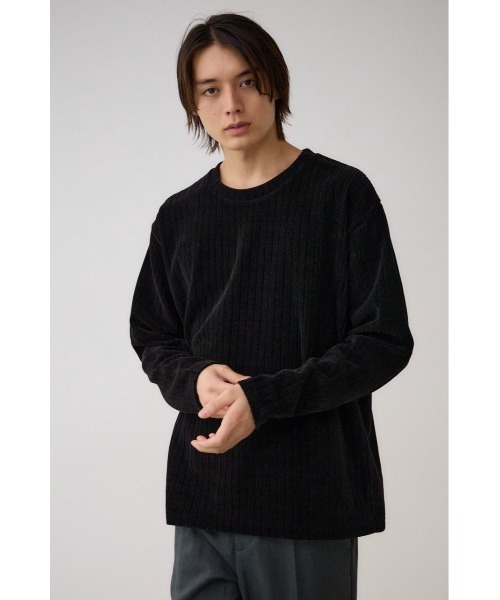 AZUL by moussy（アズールバイマウジー）の「モールジャガードトップス（ニット/セーター・メンズ・オフホワイト/グレー/ブラック・MEDIUM/LARGE）」の17枚目の写真