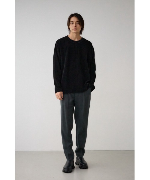 AZUL by moussy（アズールバイマウジー）の「モールジャガードトップス（ニット/セーター・メンズ・オフホワイト/グレー/ブラック・MEDIUM/LARGE）」の18枚目の写真
