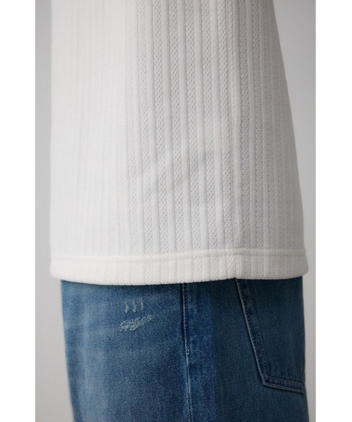 AZUL by moussy（アズールバイマウジー）の「モールジャガードトップス（ニット/セーター・メンズ・オフホワイト/グレー/ブラック・MEDIUM/LARGE）」の13枚目の写真