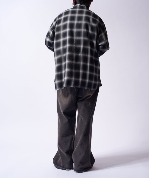 Lui's（ルイス）の「オンブレーダメージチェックシャツ（シャツ/ブラウス・メンズ・サックスブルー/ブラック・FREE）」の10枚目の写真