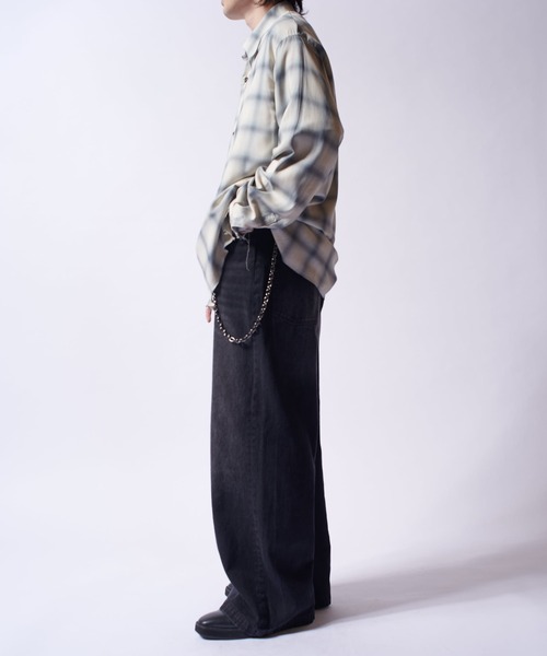 Lui's（ルイス）の「オンブレーダメージチェックシャツ（シャツ/ブラウス・メンズ・サックスブルー/ブラック・FREE）」の16枚目の写真