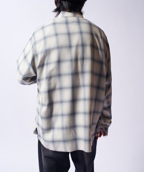 Lui's（ルイス）の「オンブレーダメージチェックシャツ（シャツ/ブラウス・メンズ・サックスブルー/ブラック・FREE）」の13枚目の写真