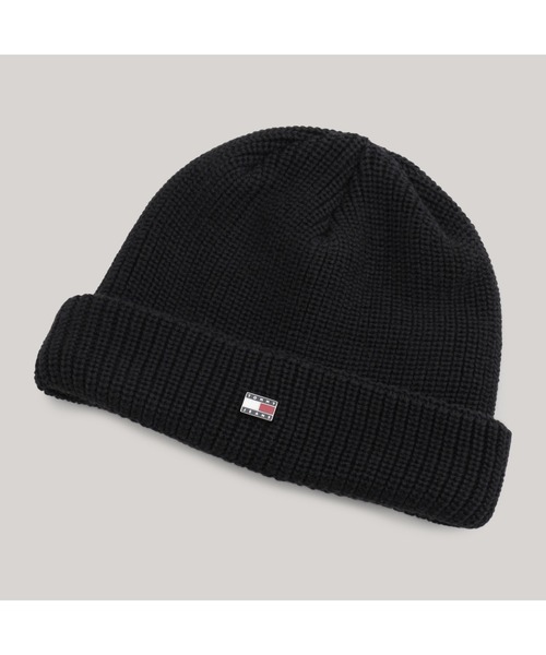 tommy jeans(トミー ジーンズ)の「ヘリテージショートビーニー(ニットキャップ/ビーニー・メンズ・ホワイト/ブラック・FREE)」の2枚目の写真
