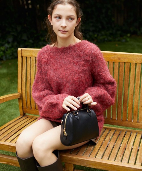 archives（アルシーヴ）の「ボストンミニバッグ（ボストンバッグ・レディース・アイボリー/ブラック・FREE）」の5枚目の写真