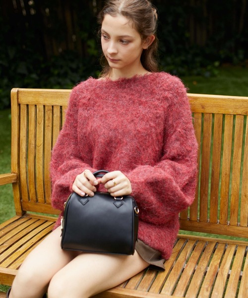 archives（アルシーヴ）の「ボストンミニバッグ（ボストンバッグ・レディース・アイボリー/ブラック・FREE）」の4枚目の写真