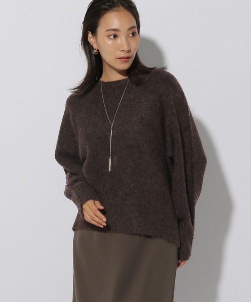 Elura（エルーラ）の「ヤクライクドルマンニット/243715（ニット/セーター・レディース・ホワイト/ライトグレー/ダークブラウン/ブルー系その他4・FREE）」の21枚目の写真