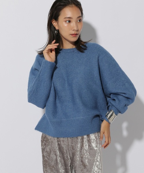 Elura（エルーラ）の「ヤクライクドルマンニット/243715（ニット/セーター・レディース・ホワイト/ライトグレー/ダークブラウン/ブルー系その他4・FREE）」の16枚目の写真