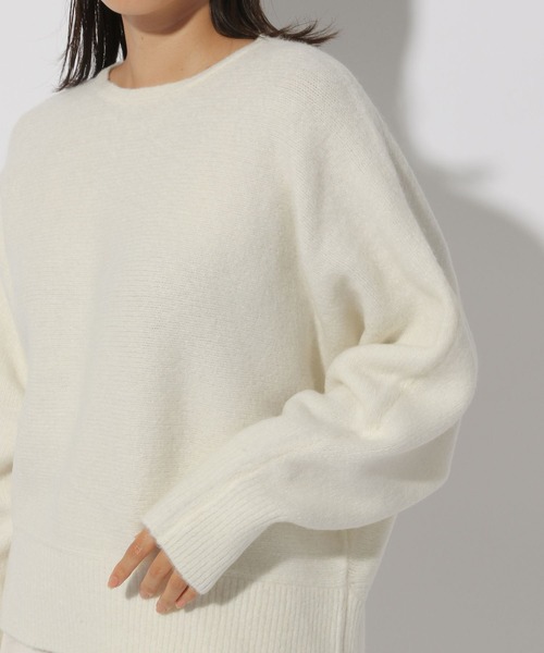 ニット セーター ヤクライクドルマンニット/243715 レディース Elura ニット セーター ヤクライクドルマンニット/243715