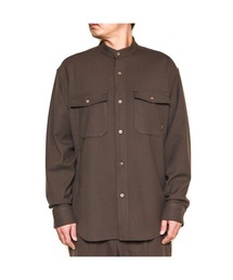 CALEE（キャリー）の「R/P STRECTH TWEED TYPE BAND COLLAR SH（シャツ/ブラウス）」