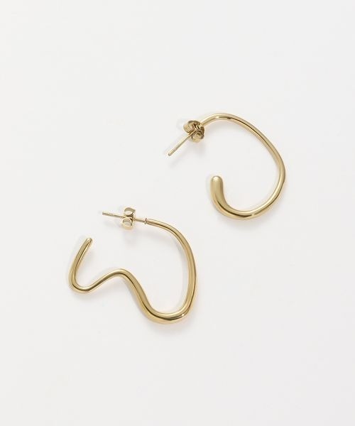 JEANASIS(ジーナシス)の「【ステンレス】アシメフープピアス/253476(ピアス(両耳用)・レディース・シルバー/ゴールド・FREE)」の7枚目の写真