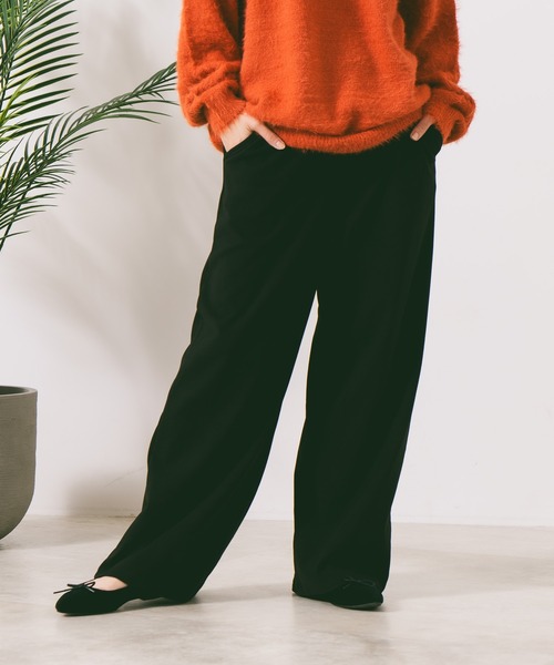 fort point(フォーポイント)の「【FORT POINT/フォートポイント】アンゴラタッチワイドパンツ(その他パンツ・レディース・グレー/ブラック・LARGE/MEDIUM)」の12枚目の写真