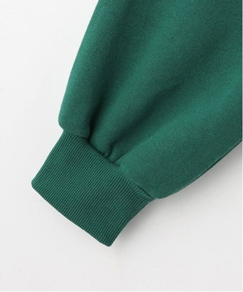 LOVETOXIC（ラブトキシック）の「【GOODPRICE】裏起毛パーカワンピース（ワンピース・キッズ・トップグレー/ブラック/アイボリー/グリーン・S:140cm/L:160cm/M:150cm）」の16枚目の写真