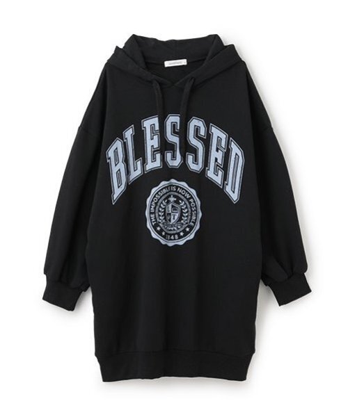 LOVETOXIC（ラブトキシック）の「【GOODPRICE】裏起毛パーカワンピース（ワンピース・キッズ・トップグレー/ブラック/アイボリー/グリーン・S:140cm/L:160cm/M:150cm）」の9枚目の写真