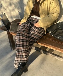 nemne store | 【keel】デザインウエストチェックパンツ(その他パンツ)