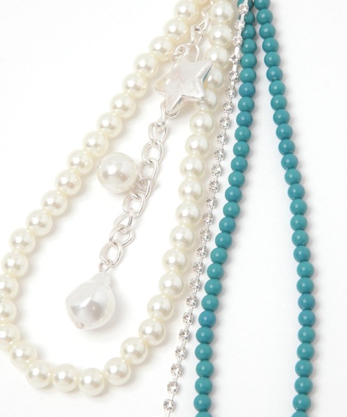 GLOBAL WORK（グローバルワーク）の「マルチWAYパールチャーム/251929（キーケース/キーアクセサリー・レディース・イエロー/ブルー・ONE SIZE）」の4枚目の写真