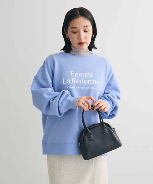 Green　Parks（グリーンパークス）の「裏起毛アソートロゴプルオーバー（スウェット・レディース・チャコールグレー/ホワイト系その他2/ブルー/杢グレー/オフホワイト/オレンジ・FREE）」の13枚目の写真