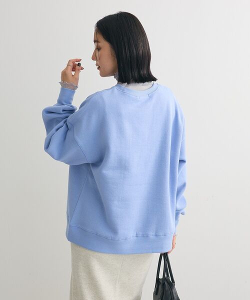 Green　Parks（グリーンパークス）の「裏起毛アソートロゴプルオーバー（スウェット・レディース・チャコールグレー/ホワイト系その他2/ブルー/杢グレー/オフホワイト/オレンジ・FREE）」の11枚目の写真