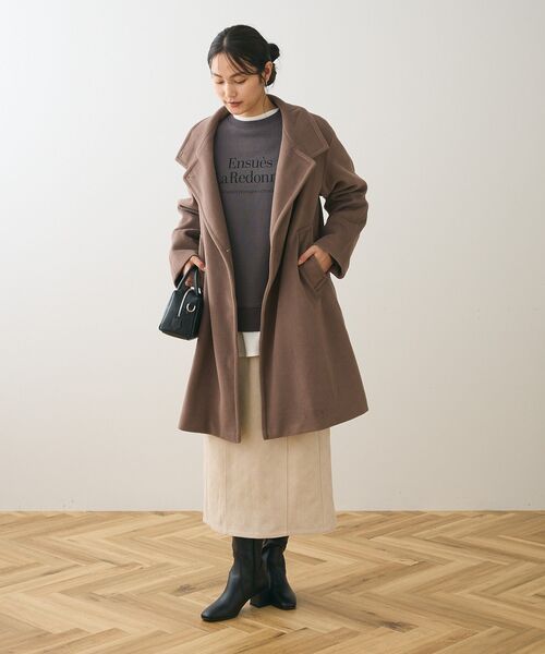 Green　Parks（グリーンパークス）の「裏起毛アソートロゴプルオーバー（スウェット・レディース・チャコールグレー/ホワイト系その他2/ブルー/杢グレー/オフホワイト/オレンジ・FREE）」の10枚目の写真