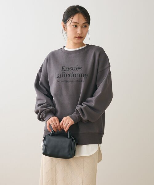 Green　Parks（グリーンパークス）の「裏起毛アソートロゴプルオーバー（スウェット・レディース・チャコールグレー/ホワイト系その他2/ブルー/杢グレー/オフホワイト/オレンジ・FREE）」の7枚目の写真