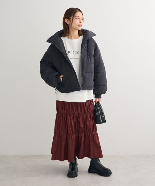 Green　Parks（グリーンパークス）の「裏起毛アソートロゴプルオーバー（スウェット・レディース・チャコールグレー/ホワイト系その他2/ブルー/杢グレー/オフホワイト/オレンジ・FREE）」の20枚目の写真