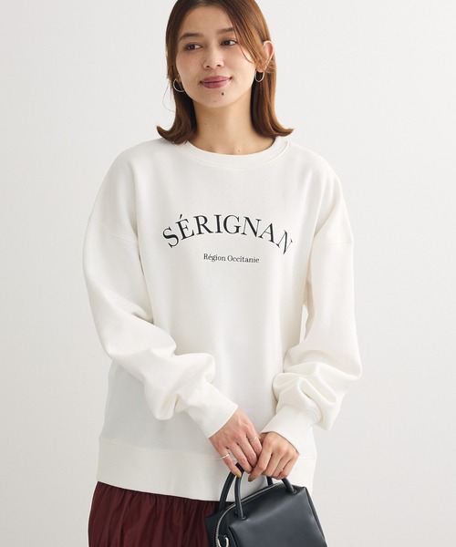 Green　Parks（グリーンパークス）の「裏起毛アソートロゴプルオーバー（スウェット・レディース・チャコールグレー/ホワイト系その他2/ブルー/杢グレー/オフホワイト/オレンジ・FREE）」の2枚目の写真