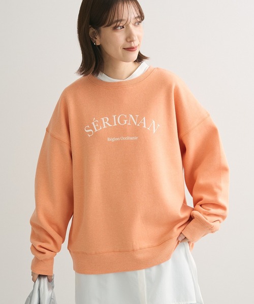 Green　Parks（グリーンパークス）の「裏起毛アソートロゴプルオーバー（スウェット・レディース・チャコールグレー/ホワイト系その他2/ブルー/杢グレー/オフホワイト/オレンジ・FREE）」の6枚目の写真