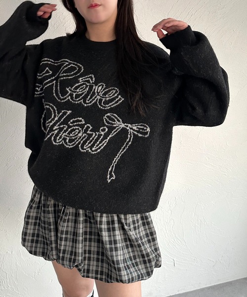 apres jour mignon(アプレジュールミニョン)の「アソートジャガードニット【ZOZOTOWN限定アイテム】(ニット/セーター・レディース・レッド/ネイビー/ブラック・フリー/X-LARGE)」の15枚目の写真