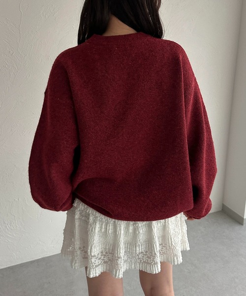 apres jour mignon(アプレジュールミニョン)の「アソートジャガードニット【ZOZOTOWN限定アイテム】(ニット/セーター・レディース・レッド/ネイビー/ブラック・フリー/X-LARGE)」の9枚目の写真