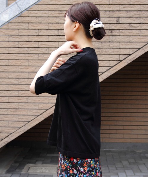 MEYAME メヤメ COTTON KNIT TEE コットンニット Tシャツ MEYAME/メヤメ コットンニットTEE COTTON KNIT TEE（Tシャツ