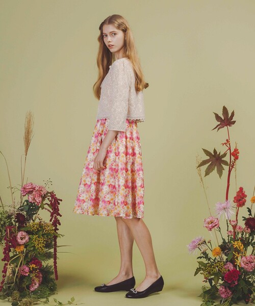 TOCCA（トッカ）の「TRANSPARENT LACE BOLERO ボレロ（カーディガン/ボレロ・レディース・ブラック系/ベージュ系・0/4）」の4枚目の写真
