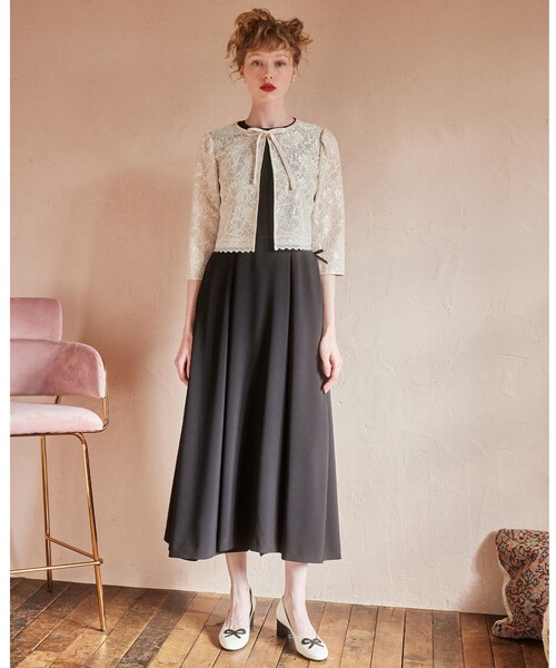 TOCCA（トッカ）の「TRANSPARENT LACE BOLERO ボレロ（カーディガン/ボレロ・レディース・ブラック系/ベージュ系・0/4）」の7枚目の写真
