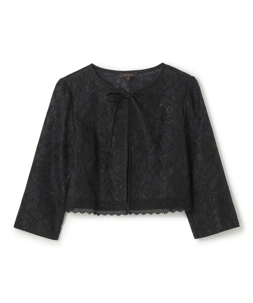TOCCA（トッカ）の「TRANSPARENT LACE BOLERO ボレロ（カーディガン/ボレロ・レディース・ブラック系/ベージュ系・0/4）」の9枚目の写真