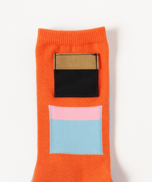 BEAMS BOY(ビームスボーイ)の「マウンテンパーカー ポケット ソックス(ソックス/靴下・レディース・パープル/オレンジ・ONE SIZE)」の5枚目の写真