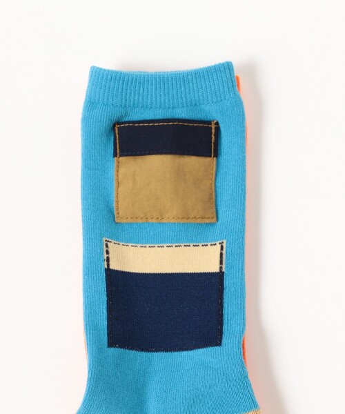 BEAMS BOY(ビームスボーイ)の「マウンテンパーカー ポケット ソックス(ソックス/靴下・レディース・パープル/オレンジ・ONE SIZE)」の8枚目の写真