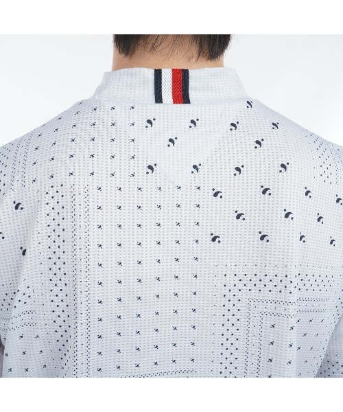TOMMY HILFIGER GOLF（トミー ヒルフィガー ゴルフ）の「ﾊﾞﾝﾀﾞﾅﾌﾟﾘﾝﾄ 半袖ﾓｯｸﾈｯｸ（その他トップス・メンズ・ライトグレー/ネイビー・L/M/LL）」の7枚目の写真