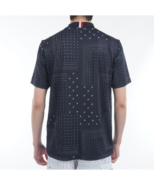 TOMMY HILFIGER GOLF（トミー ヒルフィガー ゴルフ）の「ﾊﾞﾝﾀﾞﾅﾌﾟﾘﾝﾄ 半袖ﾓｯｸﾈｯｸ（その他トップス・メンズ・ライトグレー/ネイビー・L/M/LL）」の14枚目の写真