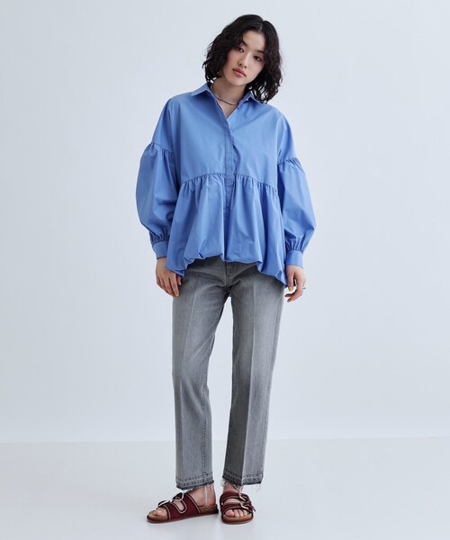 GALLEST(ギャレスト)の「ヴィンテージテーパードデニム(デニムパンツ・レディース・グリーン系/ブルー系その他/グレー・40/38/36)」の19枚目の写真