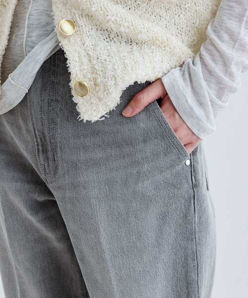 GALLEST(ギャレスト)の「ヴィンテージテーパードデニム(デニムパンツ・レディース・グリーン系/ブルー系その他/グレー・40/38/36)」の6枚目の写真