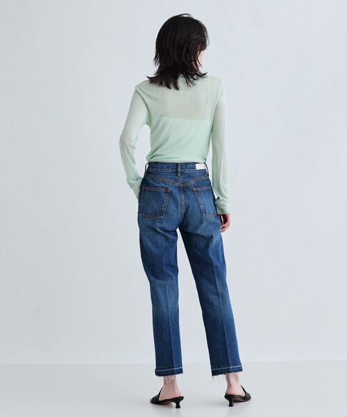 GALLEST(ギャレスト)の「ヴィンテージテーパードデニム(デニムパンツ・レディース・グリーン系/ブルー系その他/グレー・40/38/36)」の9枚目の写真