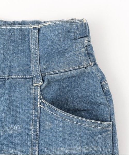 LOVETOXIC(ラブトキシック)の「スタイルアップフレアデニム(デニムパンツ・キッズ・ブラック/ブルー/グレー/サックスブルー・L:160cm/S:140cm/M:150cm)」の9枚目の写真