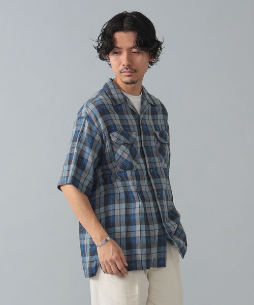 BRILLA per il gusto（ブリッラペルイルグースト）の「PENDLETON / チェック オープンカラーシャツ（シャツ/ブラウス・メンズ・ブルー/ブラック系その他3・LARGE/MEDIUM/SMALL）」の2枚目の写真