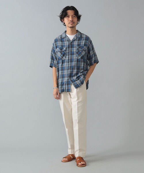 BRILLA per il gusto（ブリッラペルイルグースト）の「PENDLETON / チェック オープンカラーシャツ（シャツ/ブラウス・メンズ・ブルー/ブラック系その他3・LARGE/MEDIUM/SMALL）」の6枚目の写真