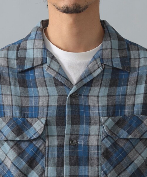 BRILLA per il gusto（ブリッラペルイルグースト）の「PENDLETON / チェック オープンカラーシャツ（シャツ/ブラウス・メンズ・ブルー/ブラック系その他3・LARGE/MEDIUM/SMALL）」の3枚目の写真